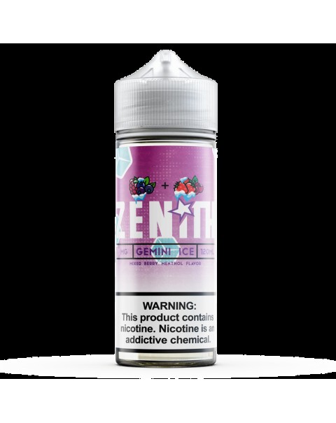 Zenith Gemini Ice 0mg 100ml Short Fill E-Liquid