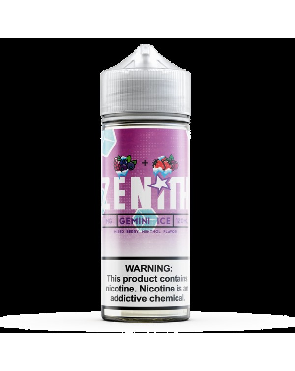 Zenith Gemini Ice 0mg 100ml Short Fill E-Liquid