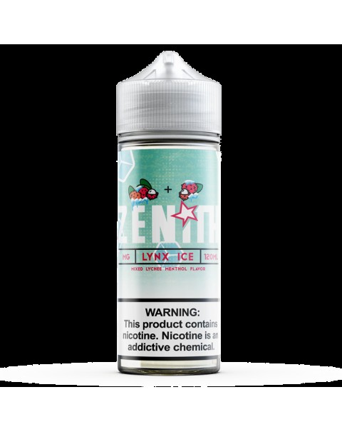 Zenith Lynx Ice 0mg 100ml Short Fill E-Liquid