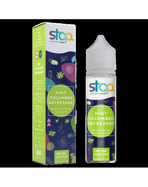 Stop Mint Cucumber Refresher 0mg 50ml Short Fill E-Liquid