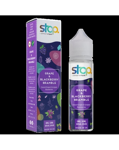 Stop Grape & Blackberry Bramble 0mg 50ml Short Fill E-Liquid