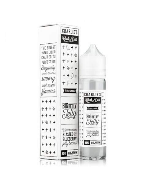 Charlie's Chalk Dust White Label: Big Belly 0mg 50ml Short Fill E-Liquid