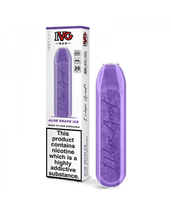 IVG Bar Aloe Grape Ice Disposable Pod Device