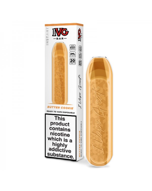 IVG Bar Butter Cookie Disposable Pod Device