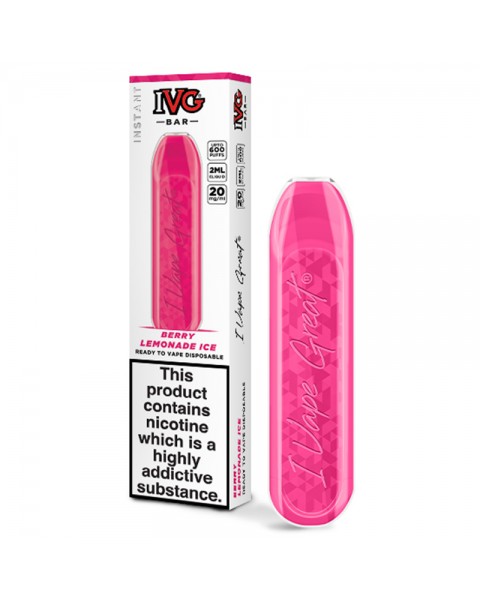 IVG Bar Berry Lemonade Ice Disposable Pod Device