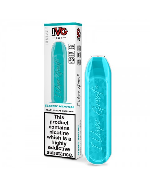 IVG Bar Classic Menthol Disposable Pod Device