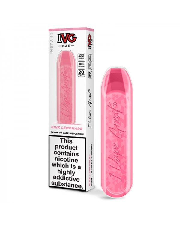 IVG Bar Pink Lemonade Disposable Pod Device