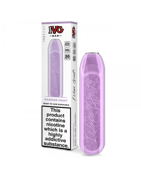 IVG Bar Passionfruit Disposable Pod Device