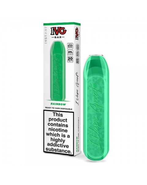 IVG Bar Rainbow Disposable Pod Device