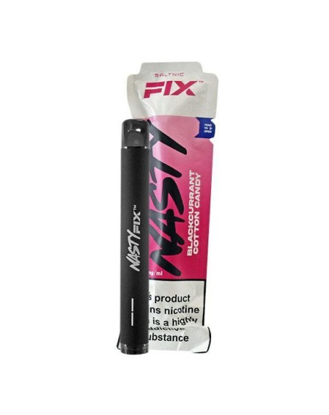 Nasty Fix Blackcurrant Cotton Candy Disposable Vape Device