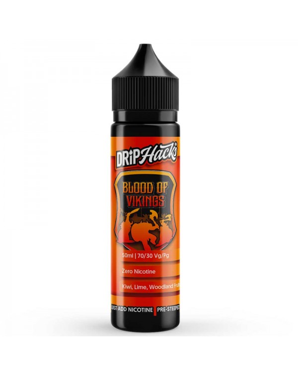 Drip Hacks Blood of Vikings 0mg 50ml Short Fill E-...