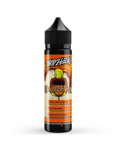 Drip Hacks Butterboy 0mg 50ml Short Fill E-Liquid